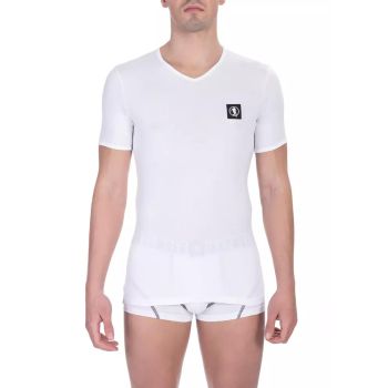 V-neck T-shirt in Soft Cotton Fabric L Men