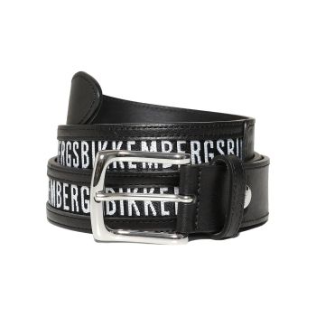 Bikkembergs Mens Belt - Black Calfskin 105 cm Men