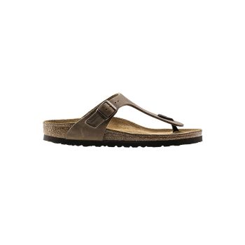 Oiled Leather Minimalist Sandals with Signature Support - 43 EU