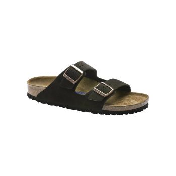 Soft Footbed Leather Sandals with Adjustable Straps - 37 EU