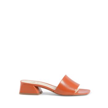 Leather Block Heel Sandals - 37 EU