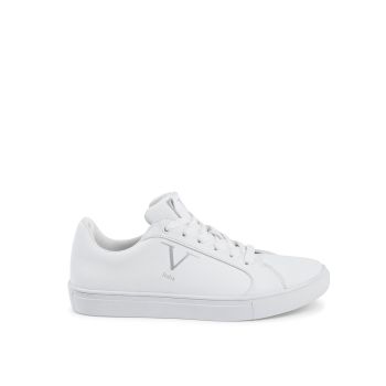 Synthetic Leather Rubber Sole Sneaker - 35 EU