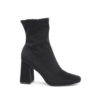 Fabric Ankle Boot with 9cm Heel - 37 EU