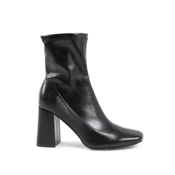 Synthetic Leather Ankle Boots with 9cm Heel - 36 EU