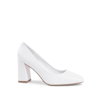 Synthetic Leather Pump with 8 cm Heel - 36 EU