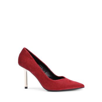 Fabric High-Heeled Pump - 36 EU