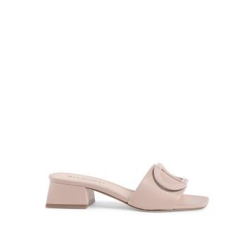 Logo Leather Mule Sandals - 35 EU