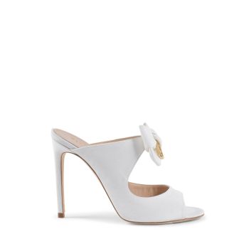 High Heel Mule with Bow Detail - 37 EU