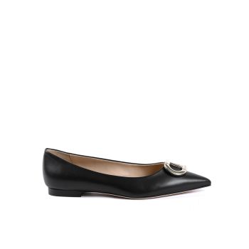 Capretto Leather Ballerina Flat - 35 EU