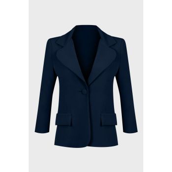 Navy  Italian Blazer - M