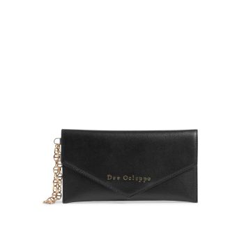 Leather Logo Clutch Bag - One Size