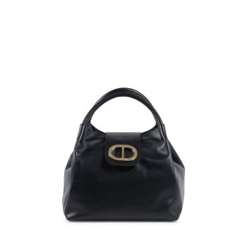 Dee Ocleppo Women's Structured Leather Tote Bag in Black - One Size