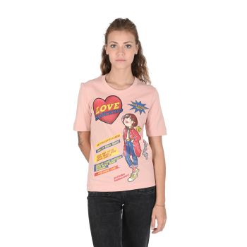 Powder Pink Cotton T-Shirt - 38 EU