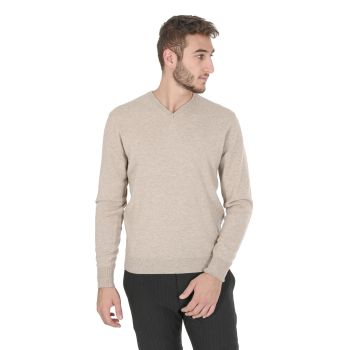 Refined Cashmere V-Neck Sweater - M