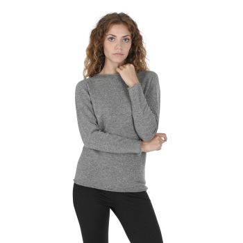 Premium Cashmere Boatneck Sweater - S