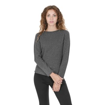 Cashmere Womens Boatneck Sweater - S