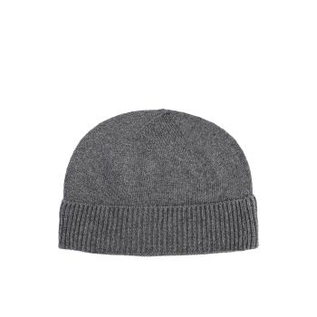 Crown of Edinburgh Cashmere Women's Cashmere Womens Classic Beanie in Grey - One Size