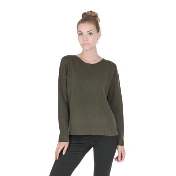 Premium Oversize Cashmere Boatneck Sweater - M