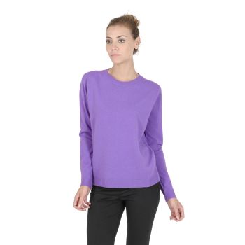 Crown of Edinburgh Cashmere Women's Premium Italian Cashmere Womens Sweater in Lavanda - 42 EU