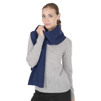 Crown of Edinburgh Cashmere Women's Elegant Cashmere Womens Scarf in Royal Blu - One Size