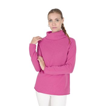 Premium Cashmere Womens Turtleneck Sweater - M