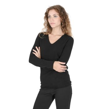 Premium Italian Cashmere V-Neck Sweater - 42 EU