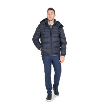 Hugo Boss Men's Dark Blue Polyamide Outerwear in Dark blue - 46 EU