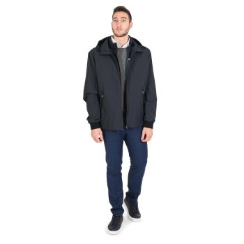 Hugo Boss Men's Dark Blue Polyester Jacket in Dark blue - 56 cm