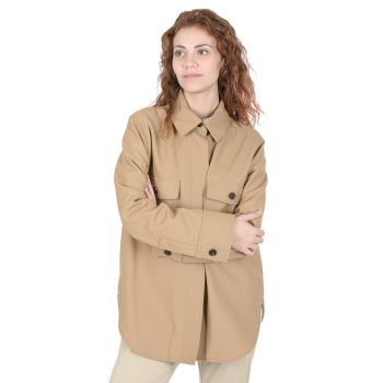 Hugo Boss Women's Camel Wool Blend Jacket in Camel - 36 EU