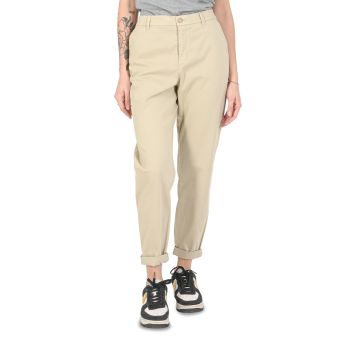 Hugo Boss Women's Cotton blend beige trousers in Beige - 38 EU