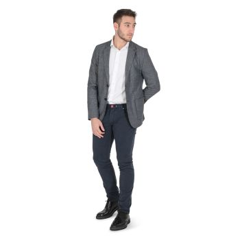 Hugo Boss Men's Dark Blue Jacket with Polyester Blend Composition in Dark blue - 48 EU