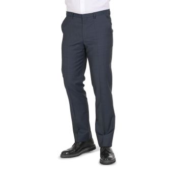 Hugo Boss Men's Dark Blue Virgin Wool Trousers in Dark blue - 98 cm