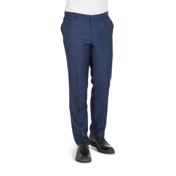 Hugo Boss Men's Blue Wool Blend Trousers in Blue - 27 EU