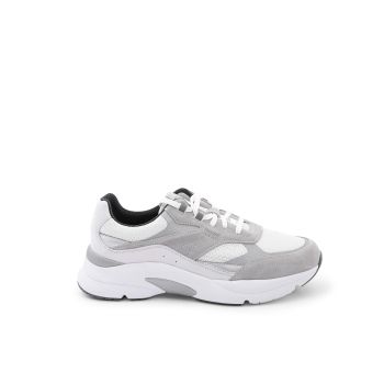 Hugo Boss Men's White Leather Sneakers in White - 42 EU