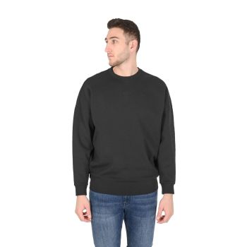 Hugo Boss Men's Black Cotton Blend Sweatshirt in Black - S