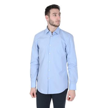 Hugo Boss Men's Light Blue Cotton Shirt in Sky blue - 39 EU