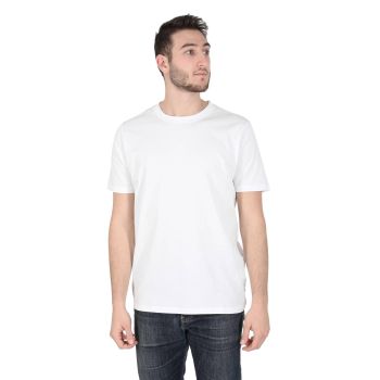 Hugo Boss Men's Cotton White Tee in White - XL