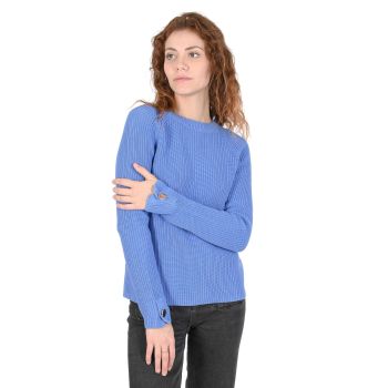 Hugo Boss Women's Cotton Light Blue Sweater in Sky blue - L