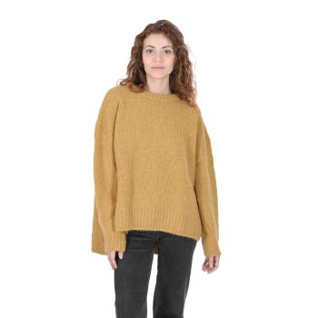 Hugo Boss Women's Dark Yellow Alpaca Blend Sweater in Yellow - XL