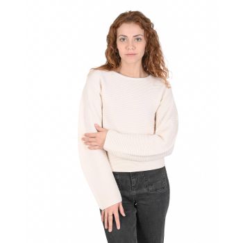 Hugo Boss Women's Natural Virgin Wool Sweater in Naturale - S