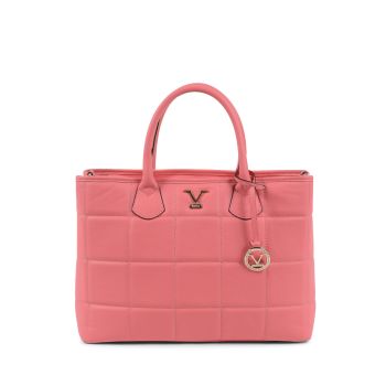 Leather Pink Handbag - One Size