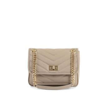 V Italia by Versace 1969 abbigliamento sportivo srl Women's Leather Beige Handbag in Beige - One Size