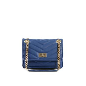 V Italia by Versace 1969 abbigliamento sportivo srl Women's Blue Leather Handbag in Blue - One Size