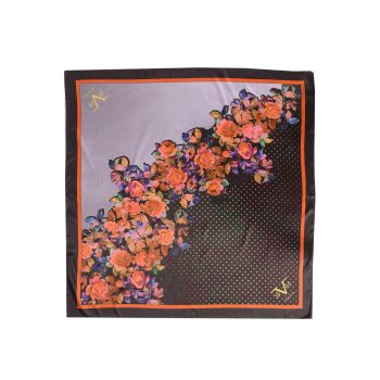 Foulard with Flower Pattern - One Size