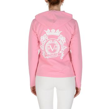 Pink Cotton Blend Hoodie - 3XL