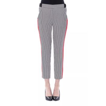 Patterned Pants with Multiple Pockets 40 IT Women