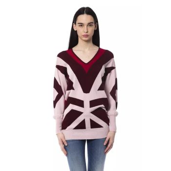 Oversized V-neck Sweater S Women