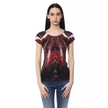 Round Neck T-Shirt with Front Print XS Women