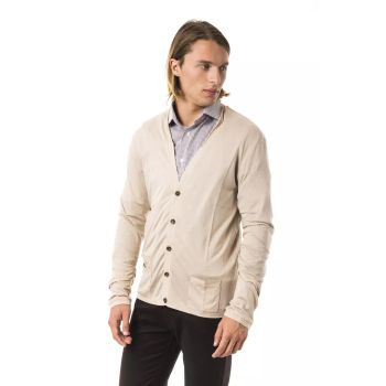 Front Pocket Long Sleeve Cardigan L Men