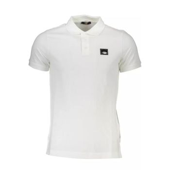 Cavalli Class Men's White Cotton Polo Shirt - M